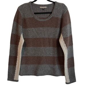 Rogue Striped Wool Blend Scoop Crewneck Pull Over Sweater Men's Size Medium